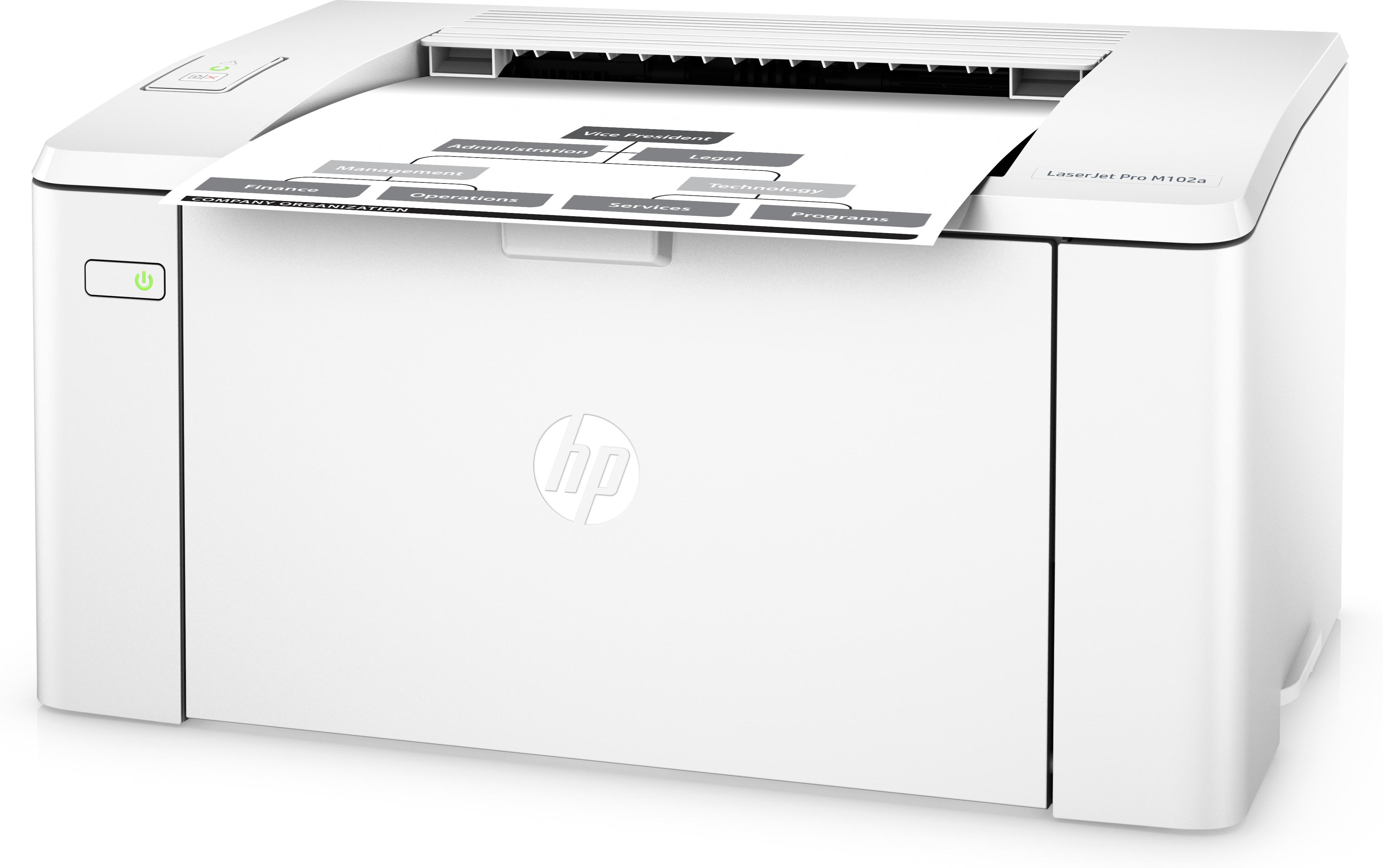How to fix Laserjet Pro M102a printing half pages after firmware update