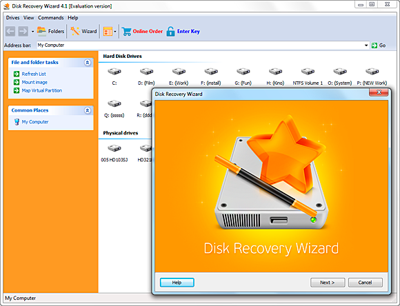 Disk Recovery Wizard Standard 4.1