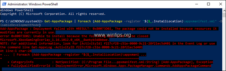 Win32 function failed hresult 0x887a0005 как исправить windows