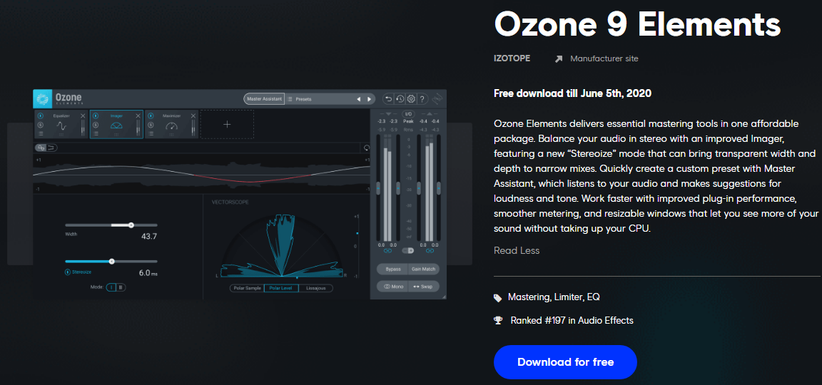 izotope ozone 9 master assistant