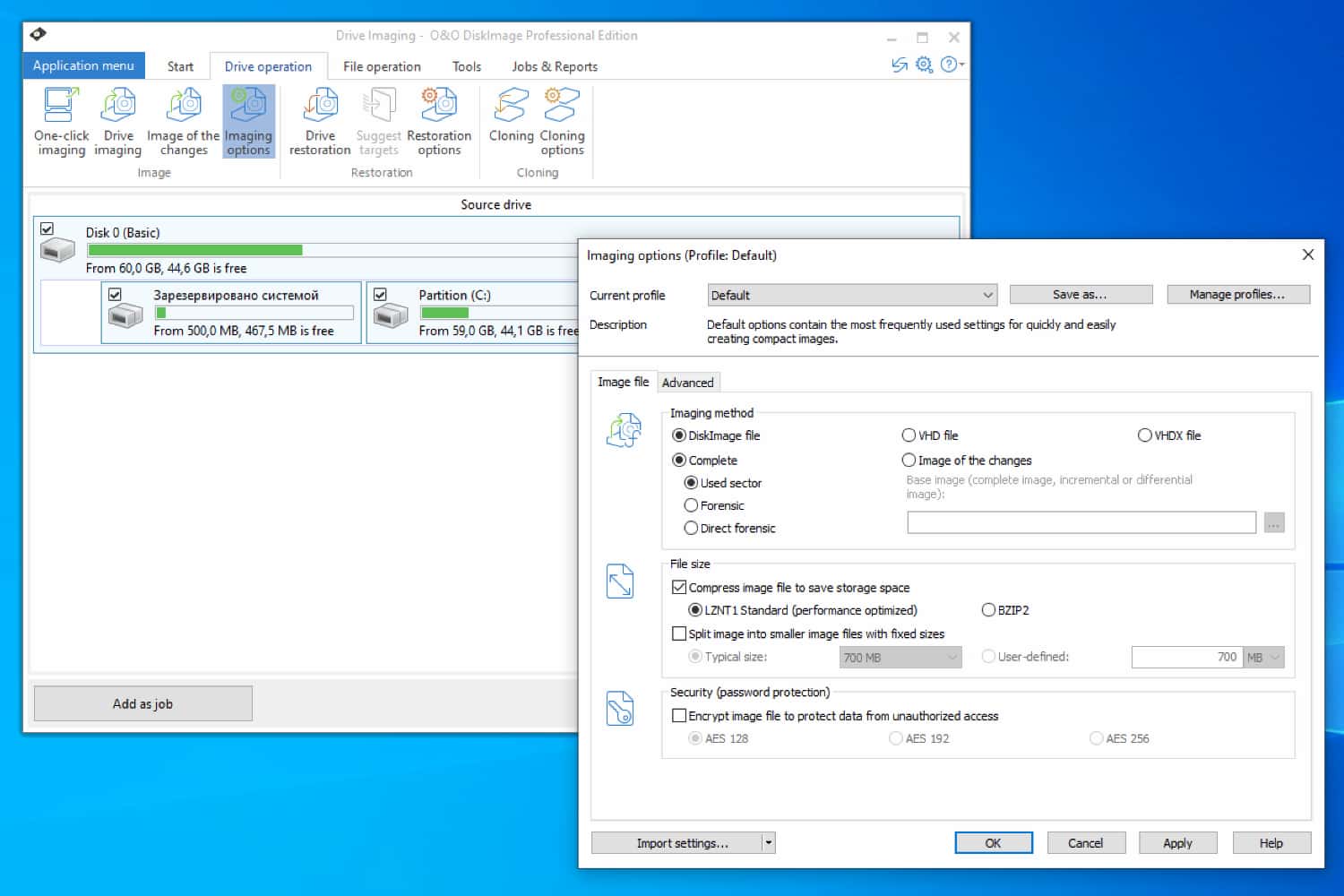 O&O DiskImage Professional 18.4.304 download the last version for ios