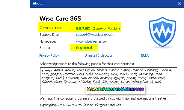 wise care disk cleaner