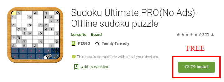 download the new for android Sudoku - Pro
