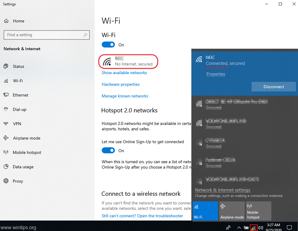 Computer Wifi No Internet Access - WiFi connected but no internet