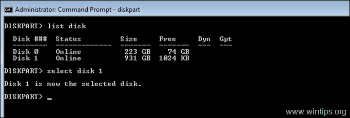 How to Format Hard Drive from DISKPART