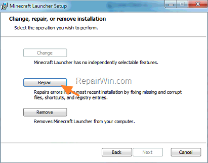 how to restart the minecraft launcher