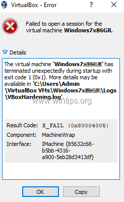 FIX: VirtualBox Error In SupR3HardenedWiReSpawn – Error Relaunching ...