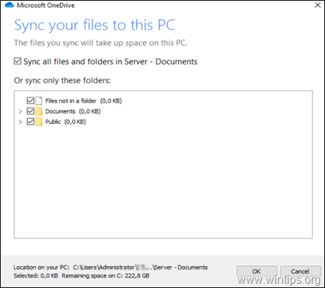 One Drive - Choose SharePoint Folders-Files to sync