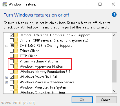 Uninsall Features - Windows 10