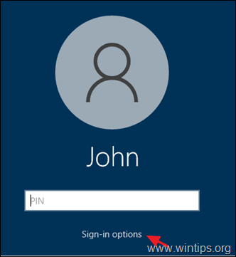 Sign-in options Windows 10