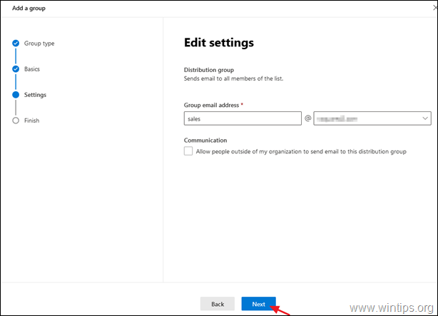 Setup Distribution Group in Office 365