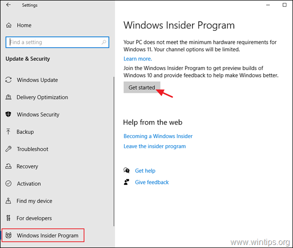 Install Windows 11 Insider