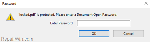 How to Remove Password from PDF file