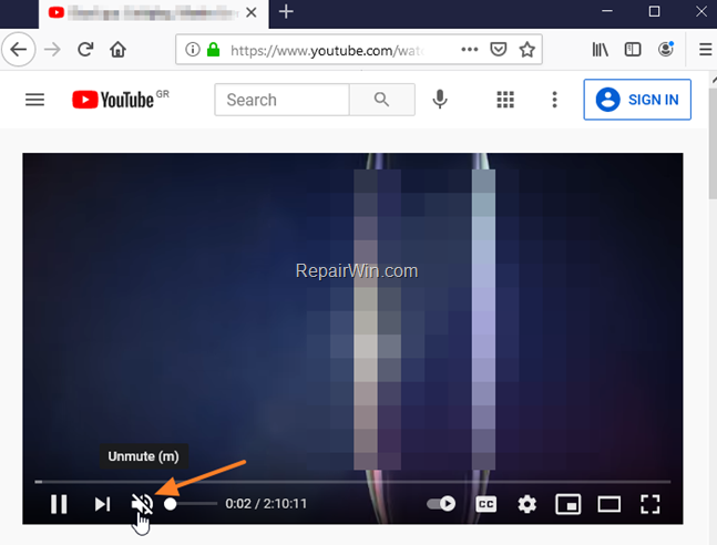 FIX: No Sound on YouTube with Firefox browser only 