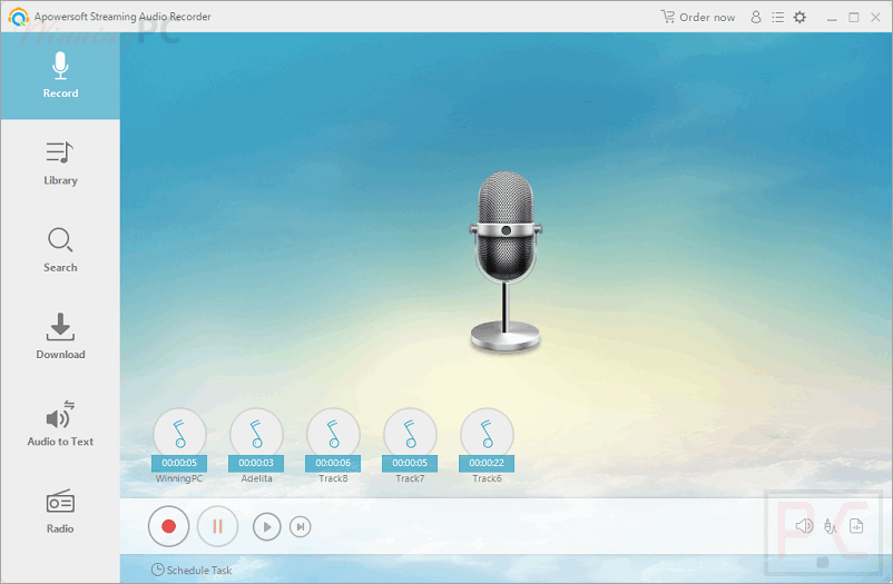Apowersoft Streaming Audio Recorder Screenshot