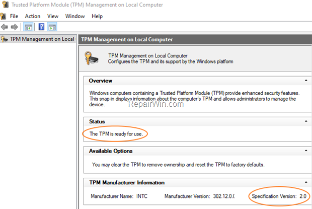 How to Check for TPM