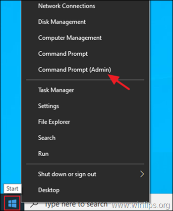 run Command Prompt as Admin