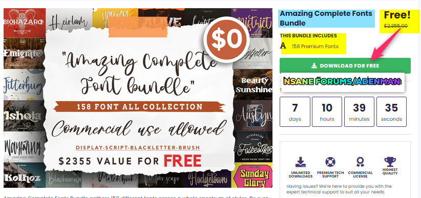 [expired]-amazing-complete-fonts-bundle-–-free-commercial-license