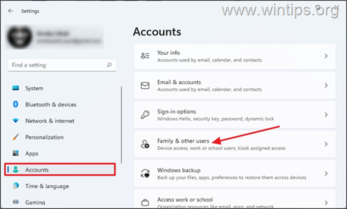 Create New Account Windows 11