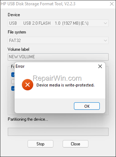 fix:-device-media-is-write-protected-in-hp-usb-format-tool-(solved)