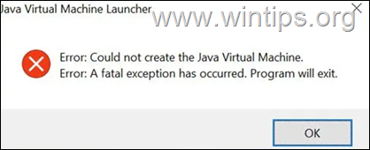 FIX Could Not Create the Java Virtual Machine