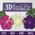 3D Beach Mandala, Luau SVG, 3D Monstera, 3D Hibiscus