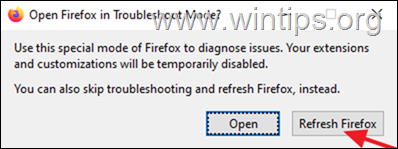 Firefox Restore to Default State