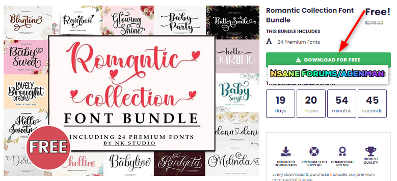 [expired]-romantic-collection-font-bundle-–-24-premium-fonts