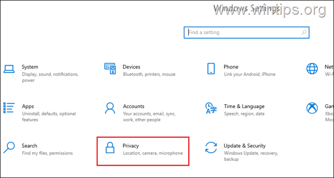 Windows Privacy Settings