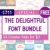 The Delightful Font Bundle – 54 Premium Fonts