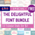 [Expired] The Delightful Font Bundle – 54 Premium Fonts