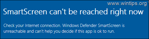 fix:-smartscreen-can’t-be-reached-right-now-on-windows-10/11.