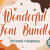 [Expired] Wonderful Font Bundle – 25 Premium Fonts & 5 Premium Graphics