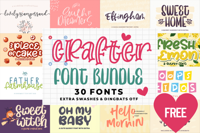 [expired]-crafter-font-bundle-30-premium-fonts
