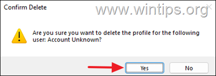 remove user profile windows