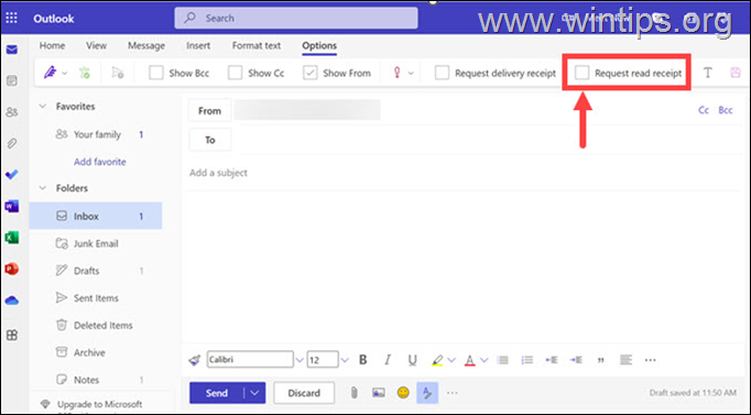 How to Request a Read Receipt in Outlook.com 