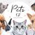 Watercolor set PET illustrations. (Cute 12 pets)