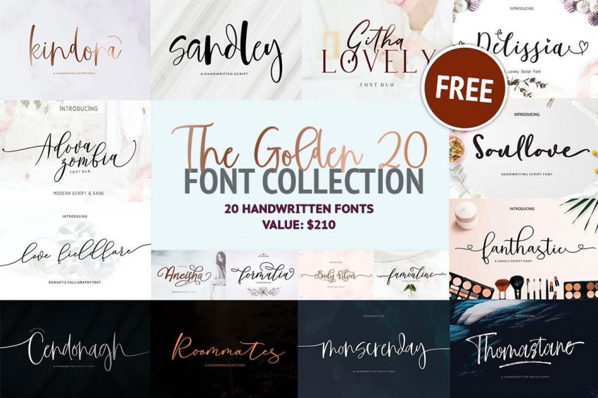 the-golden-20-font-collection-(20-premium-fonts)