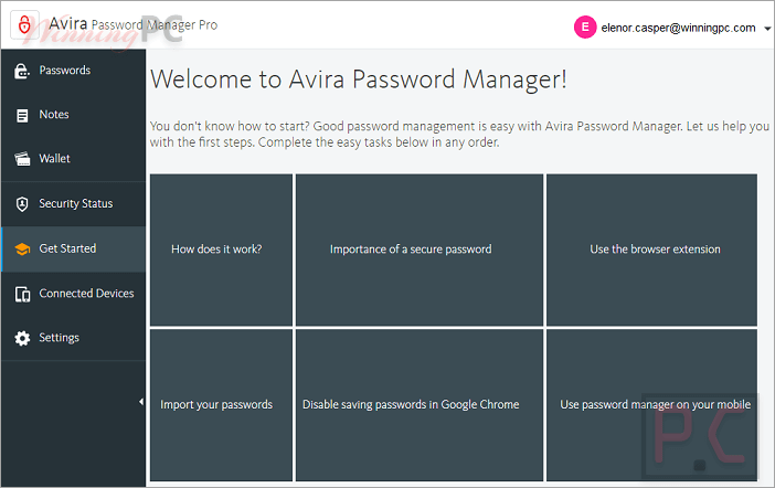 Avira Password Manager Pro Screnshot