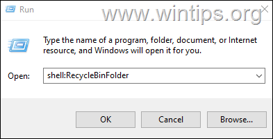 shell:RecycleBinFolder 