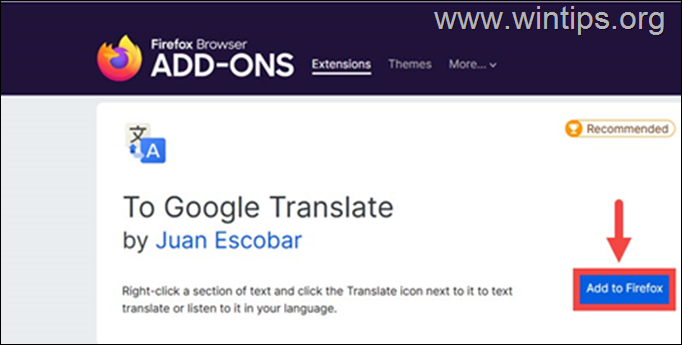How to Translate a WebPage in Firefox
