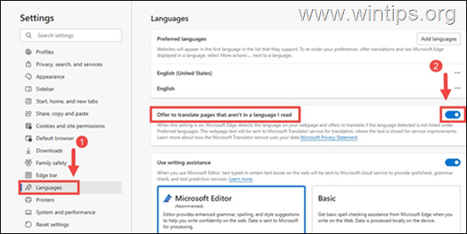 How to Translate a Webpage in Microsoft Edge