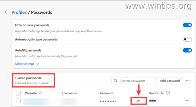 How to View Passwords in Microsoft Edge