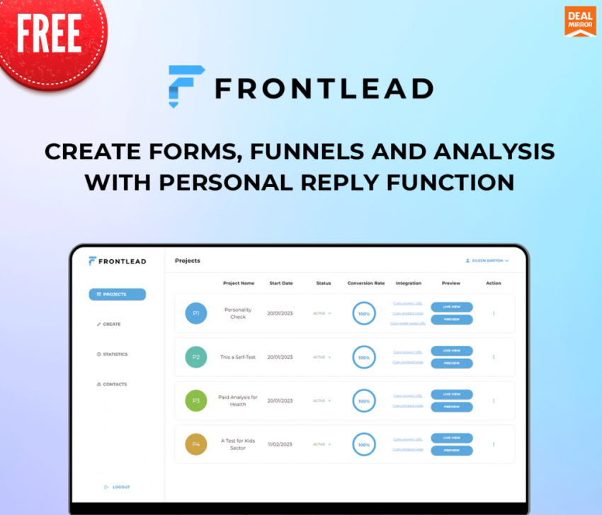 frontlead:-free-lifetime-deal-|-easily-create-forms,-surveys,-and-funnels