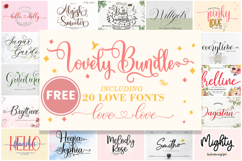 lovely-font-bundle-(20-premium-fonts)