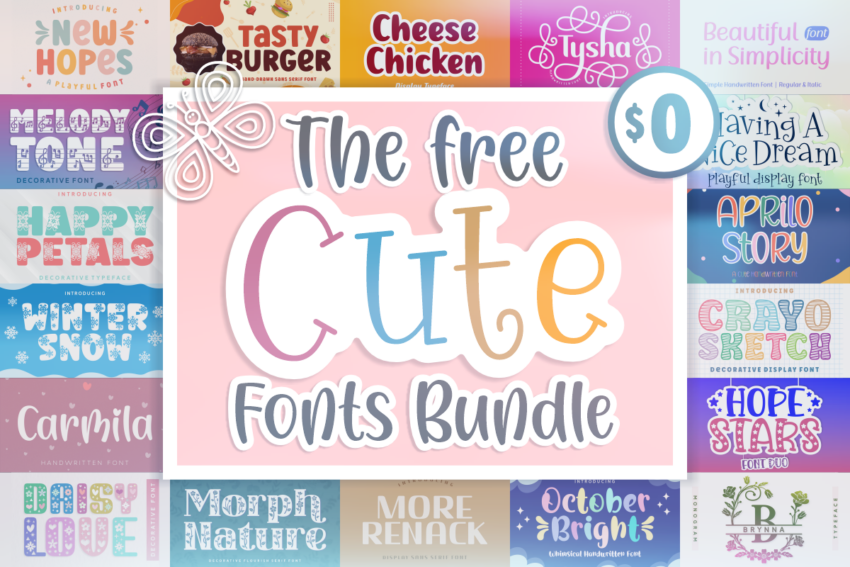 [expired]-the-free-cute-fonts-bundle-(20-premium-fonts)