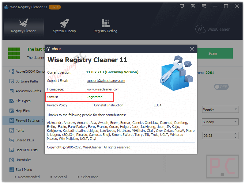 Wise Registry Cleaner Pro Giveaway Full Version