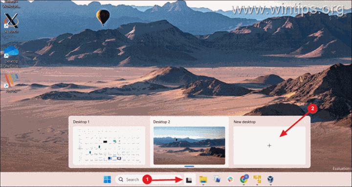 How to Create Virtual Desktops in Windows 11.