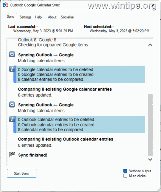syncing google and outlook calendars