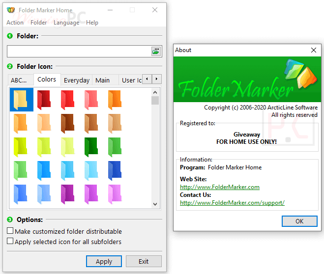 Folder Marker Screenshot